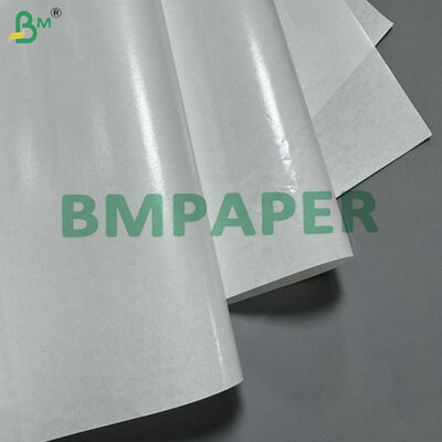 Su geçirmez ve yağ geçirmez PE Laminated Kraft Kağıdı 40gsm Gıda derecesi kaplı kağıt ruloları ısı kapalı yemek masası ambalajları için