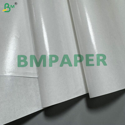 Su geçirmez ve yağ geçirmez PE Laminated Kraft Kağıdı 40gsm Gıda derecesi kaplı kağıt ruloları ısı kapalı yemek masası ambalajları için