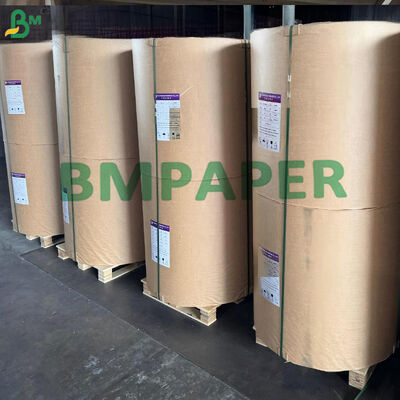 Gıda Güvenli Yoğurt Kapağı Kaplamalı Kağıt 43 / 45gsm Çatlama Önleyici Ağartılmış Kraft