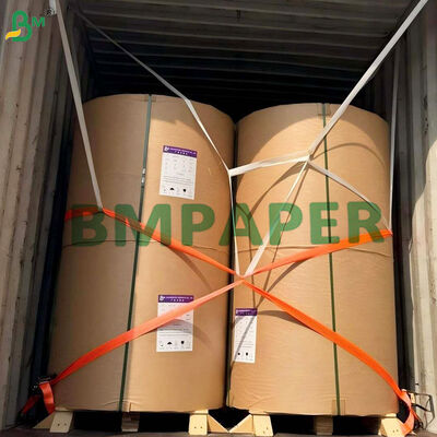 Gıda Güvenli Yoğurt Kapağı Kaplamalı Kağıt 43 / 45gsm Çatlama Önleyici Ağartılmış Kraft
