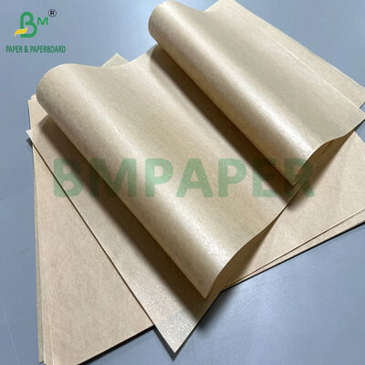 Yağa dayanıklılık 30gsm + 15PE kaplı kağıt kaplama ambalajı için 70 x 100cm