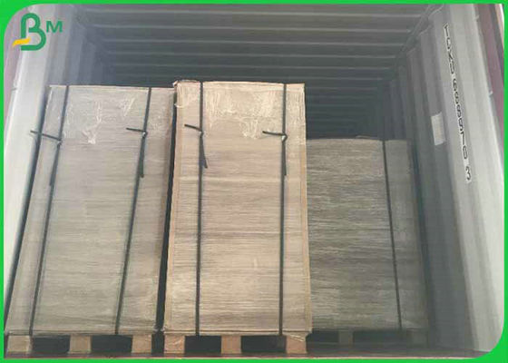 Geri dönüştürülmüş Pulp Gri Chipboard Kağıdı 70*100cm 1mm 1.5mm 2mm Paketleme için Gri Karton Yapraklar