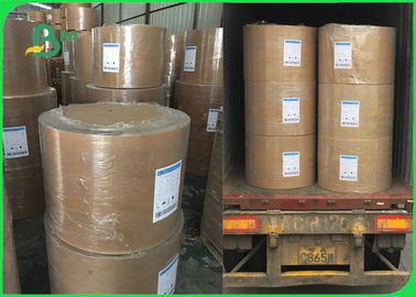 250 - 450gm Doğal Kahverengi El Yapımı Liner Karton Kağıdı Alışveriş için 70 * 100cm
