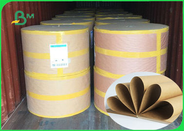 250 / 300 / 300gm İyi Dayanıklılık Yüzeyi Parlak Kraft Kağıt Rulo Paketleme