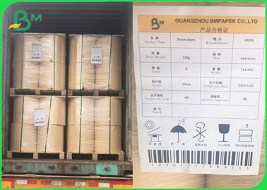 FDA 60gm Beyazlanmamış Kraft Kağıt Kağıt Sokak Yapımı için 15mm Rulo