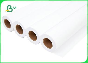 Geniş formatlı CAD 20# Mürekkep püskürtücüsü için Bond Kağıt Rulo 30' X 50yards