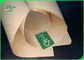Gıda Sınıfı 40 50 60 70 80gsm Yırtılma Direnci Kahverengi Kraft Kağıt Gıda Ambalajları İçin
