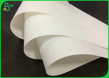 70GSM Doğal bakire beyaz kraft kağıt ruloları Alışveriş çantaları için