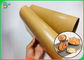 300g Foodgrade Yağ Geçirmez Kahverengi Kraft PE Öğle Yemeği Kutusu Veya Tepsi İçin Kuşe Kağıt