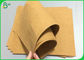 Çantalar İçin Dayanıklı 0.55mm Kalınlık Kahverengi Ön Yıkanmış Kraft Kumaş Malzemesi