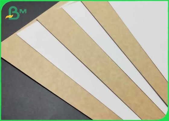 Ahşap Paket Kutusu Malzemesi Kahverengi Geriye Yiyecek Kaliteli Kraft Kağıdı ile Beyaz
