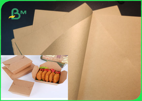 Alışveriş Çantası Yırtılma Direnci İçin Odun Hamuru 40gsm 50gsm Kahverengi Kraft Kağıt