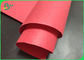 0.3mm 0.55mm Geri Dönüştürülebilir Kırmızı Kraft Kağıt Kumaş Ruloları Yıkanabilir Çanta Malzemesi