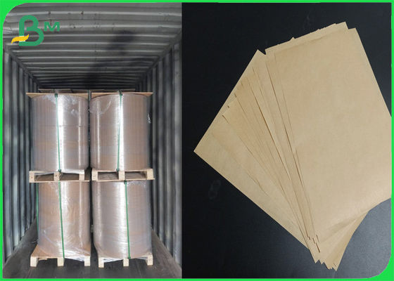FDA sertifikalı 50gm 50gm 60gm Gıda ambalajı Doğal Kahverengi Kraft Kağıdı Jumbo Roll