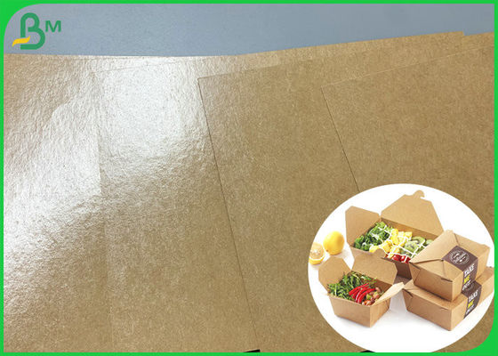 250g Doğal Gıda Sınıfı Kahverengi Kraft Kağıt Rulo Salata Kutusu İçin 70cm x 100cm