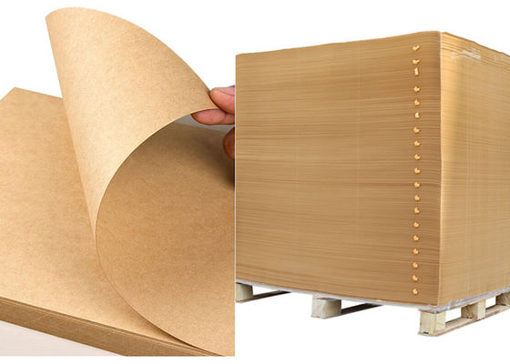 Boyut Özelleştirilmiş 100gsm 120gsm Virgin Kraft Kağıt Levhalar Yüksek Sertlik
