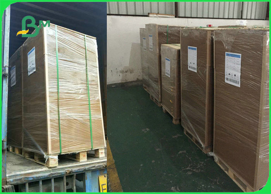 110 - 220gm Paket Kutusu için Geri Dönüştürülmüş Kraft Liner Karton Yaprak 65 * 86cm