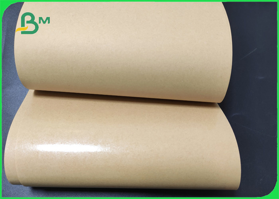 60gsm 80gsm PE Kaplı Kraft Kahverengi 780mm Ekmek Paketleme Torbaları Kağıt
