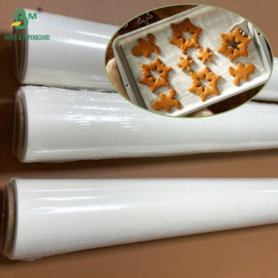 Yüksek Sıcaklığa Dayanıklı 38gm Beyaz Fırınlar Pişirme Kağıdı 15 in X 30 ft